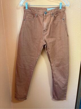 Wish List Jeans High Waisted Tapered Pants Rust/terracotta  Size Small